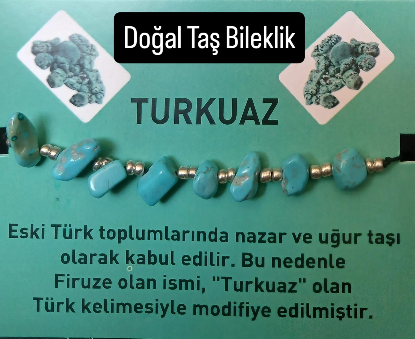 T 14 - Türkuaz Doğal Taş Bileklik