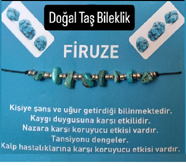 T 4 -  Firuze Doğal Taş Bileklik