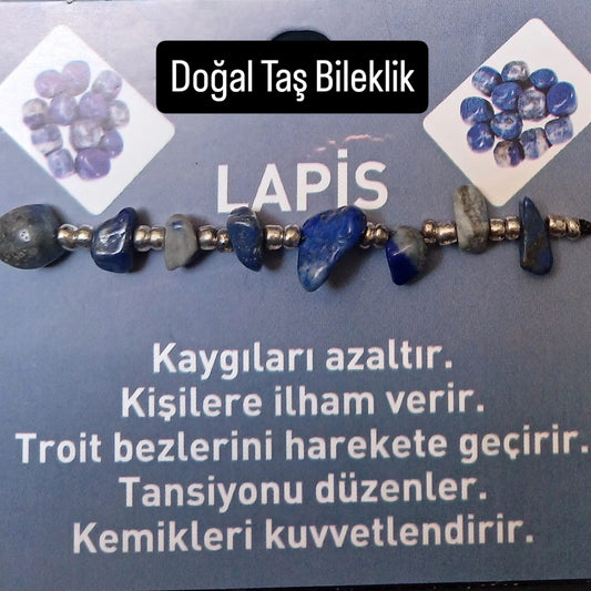 T 8 - Lapis Doğal Taş Bileklik