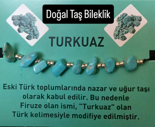 T 14 - Türkuaz Doğal Taş Bileklik