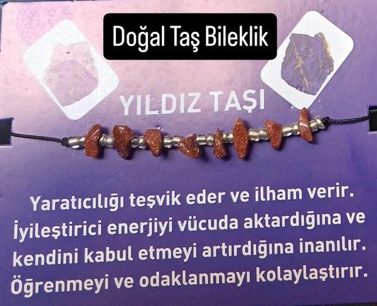 T 15 - Yıldız Taşı Doğal Taş Bileklik